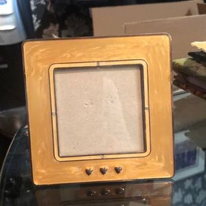 Gold enamel picture frame